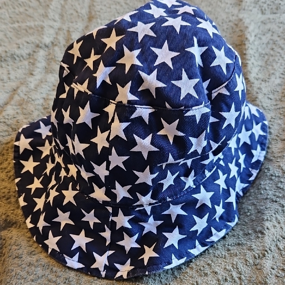 Starry Blue Reversible Bucket Hat